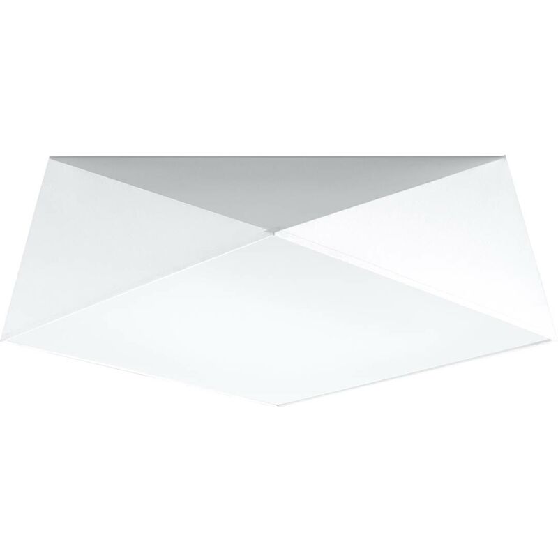 Image of Sollux - Soffitto luce bianca hexa 45 l: 50, b 50, h: 15, E27, dimmerabili