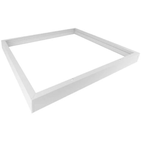 Aufbaurahmen Alu weiß für LED Panel einfacher Zusammenbau Deckenaufbaurahmen 60 x 60 cm