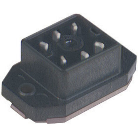 Aufbaustecker mit Flansch und Lötkontakten Schwarz GO 60 FAV M Pole:6 932 918-100-1 Hirschmann Inhal