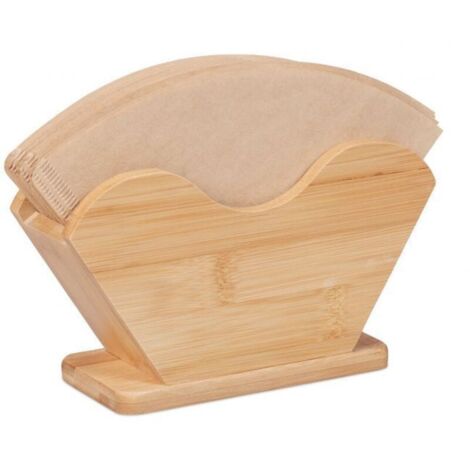 Aufbewahrungsbehälter für Kaffeefilterpapier, konischer Filterpapierhalter aus Holz, Filterpapier-Organizer für Zuhause, Küche, Büro, Hotel, Café