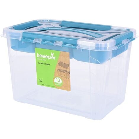 Hubert 12 Gal Translucent Plastic Food Storage Box - 26 1/16L x 18 7/64W x 9 29/64D