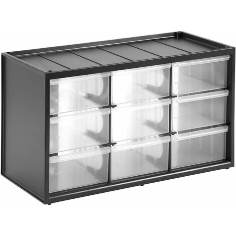 Aufbewahrungsbox - 9 Fächer - 36,5 x 15,5 x 21,3 cm - STANLEY, 1-93-978