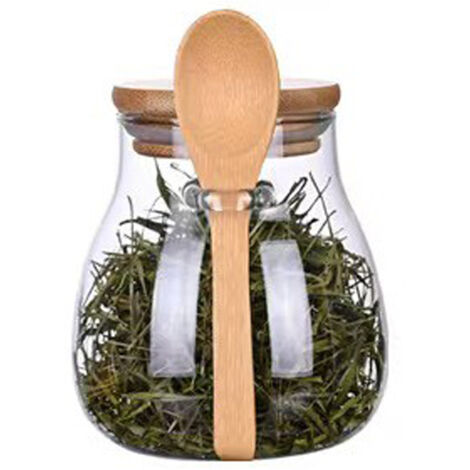 [Aufbewahrungsbox] [AnDeOnline] [350 ml] [Teedose aus klarem Borosilikatglas]