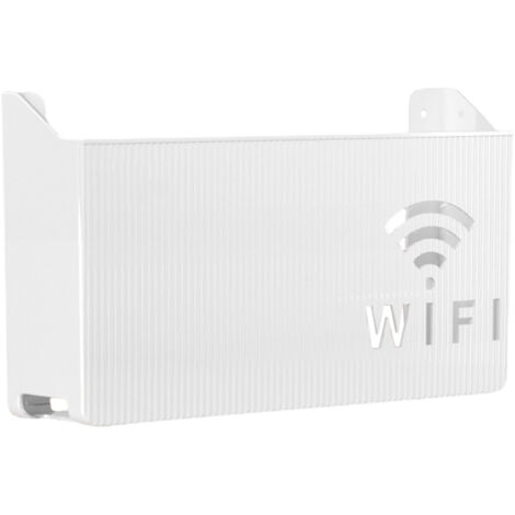 Aufbewahrungsbox aus ABS für WLAN-Router mit Router-Öffnungen, 24,5 x 6 x 14 cm, verschiedene Farben, 1 Stück