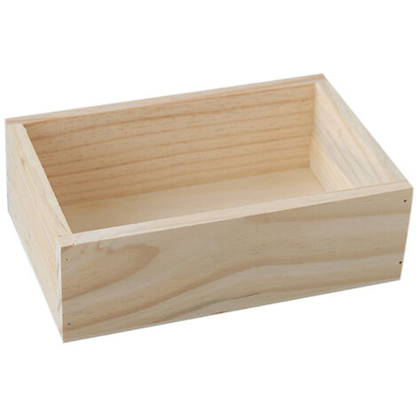 Aufbewahrungsbox aus Bambus fürs Büro – Schreibtisch-Organizer aus Holz – Minimalistische Aufbewahrungsbox