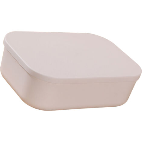 [Aufbewahrungsbox aus Kunststoff] – Schreibtisch-Organizer-Box mit Deckel, staubdicht, stapelbar, für Kosmetikartikel und Zubehör, Maße 26 x 8 x 18 cm, 120 g, 1 Stück