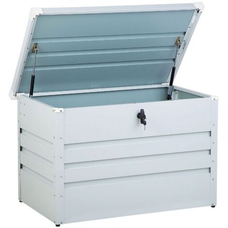 Aufbewahrungsbox CEBROSA 100 cm 62 cm Hellgrau