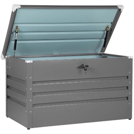 Aufbewahrungsbox CEBROSA 132 cm 62 cm Grau