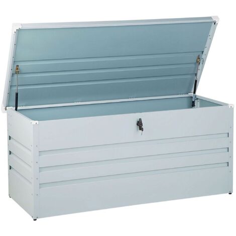 Aufbewahrungsbox CEBROSA 132 cm 62 cm Hellgrau