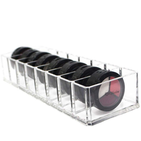 Aufbewahrungsbox für Make-up-Puder mit 8 Fächern – Kosmetik-Organizer für Damen, Beauty-Werkzeug-Etui