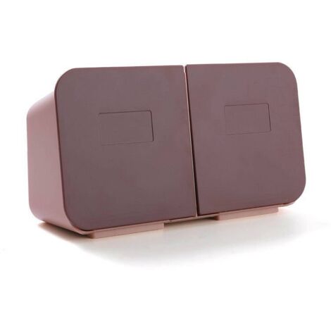 Aufbewahrungsbox für Wattestäbchen mit Klappdeckel – Wandmontierter Badezimmer-Organizer mit staubdichtem Design