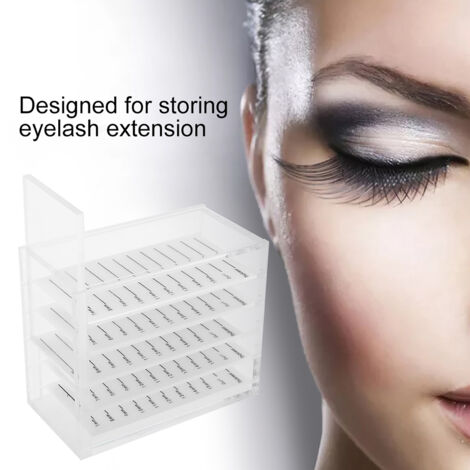 Aufbewahrungsbox für Wimpernverlängerungen mit 5 Fächern, tragbarer Make-up-Organizer