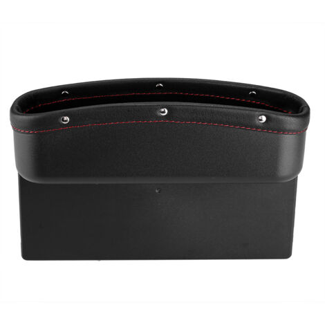Aufbewahrungsbox fürs Auto, Organizer für den Autositz mit Halterung für Handy, Karten und Schlüssel (Schwarz)