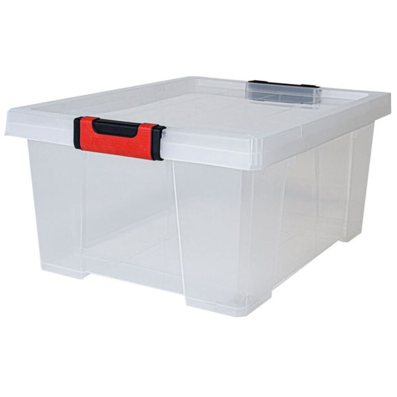 Aufbewahrungsbox Mit Deckel Clipstock 30l Natur - Eda