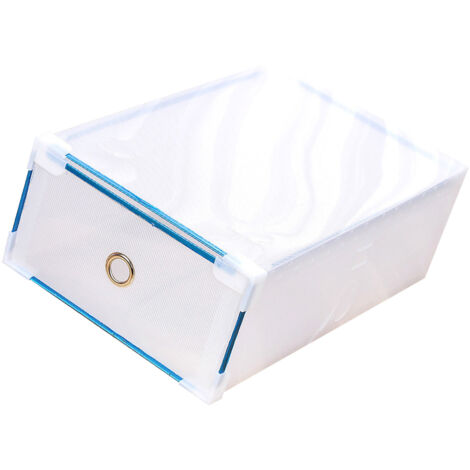 Aufbewahrungsbox mit transparentem Boden und multifunktionalem Schiebesystem – 34 cm x 22 cm x 13 cm