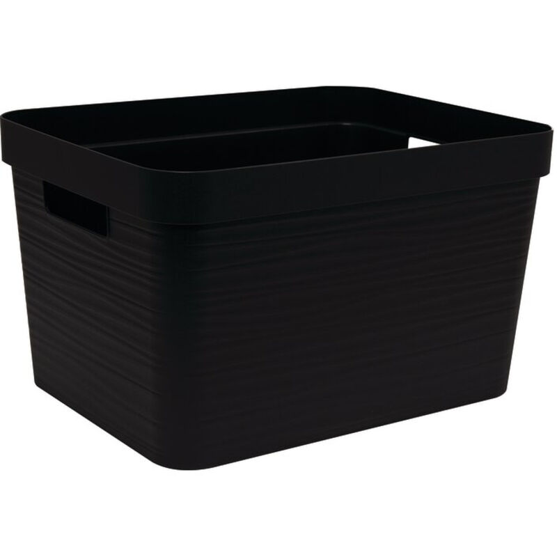 Les Tendances Aufbewahrungsbox Stone Schwarz 30l