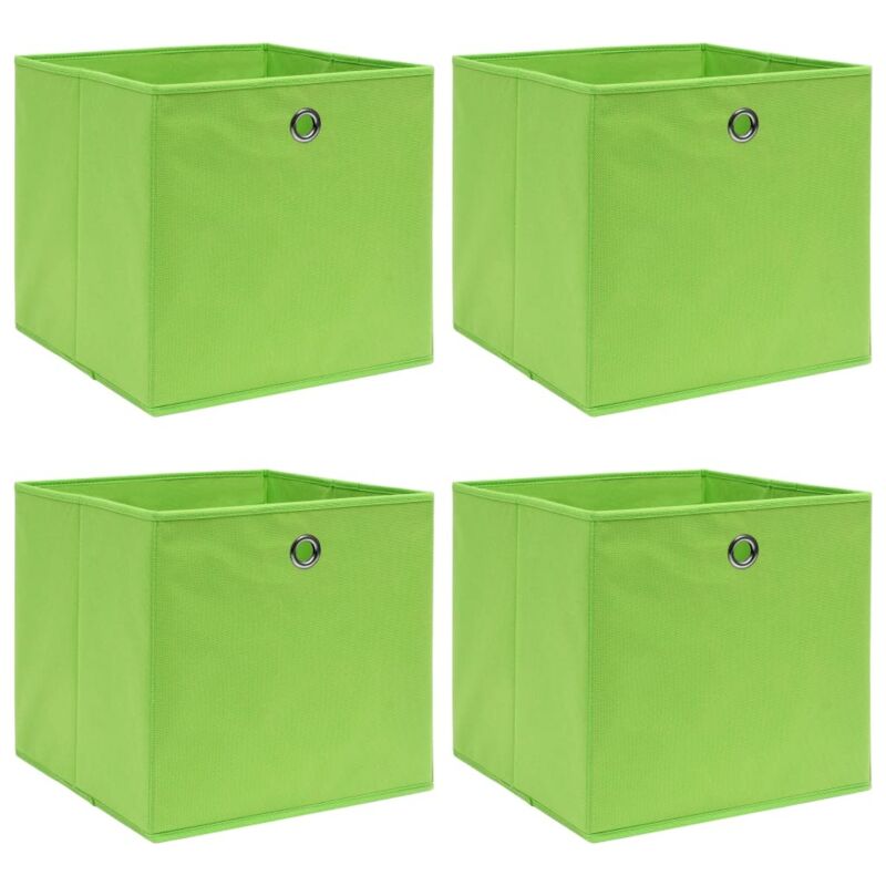 Aufbewahrungsboxen 4 Stk. Grün 32x32x32 Cm Stoff Vidaxl