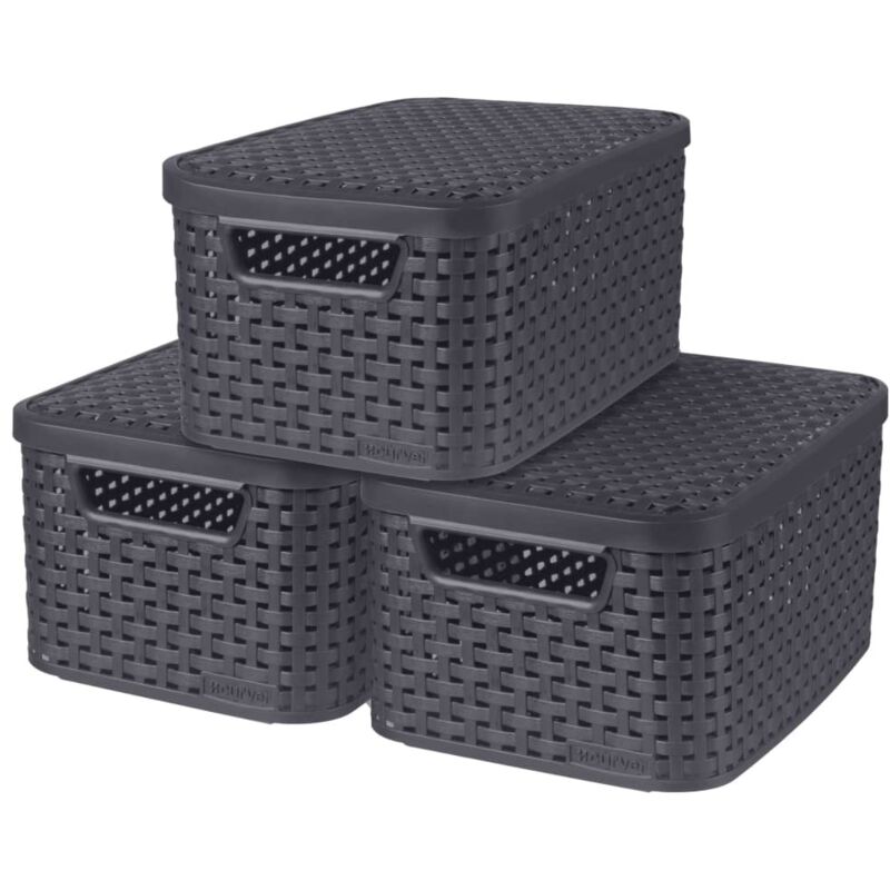Aufbewahrungsbox Curver Style 3 Stk 6 L Kunststoff