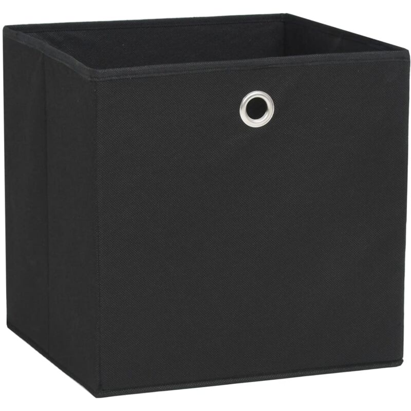 Aufbewahrungsboxen 4 Stk. Vliesstoff 28x28x28 Cm Schwarz Vidaxl