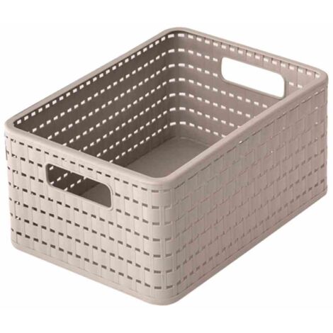 Aufbewahrungskorb "Country" 4 l cappuccino 23,7x15,8x10,8cm Universalkorb Box