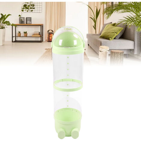 Aufbewahrungsröhre für Plüschtiere – Großes Fassungsvermögen, transparent, Spielzeugorganizer 97 cm / Grün