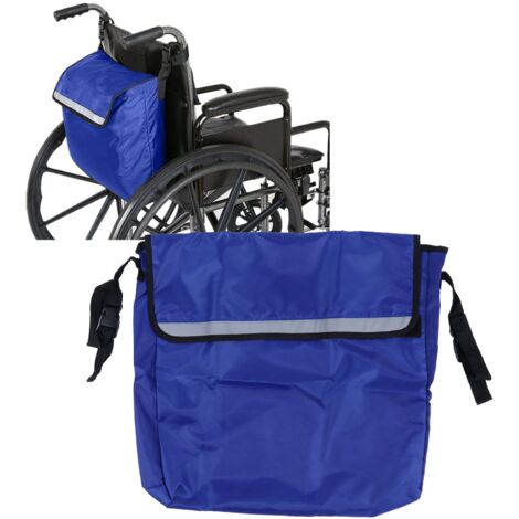 【Aufbewahrungstasche】 Befestigungstasche für Mobilitätshilfen – wasserdichtes Oxford-Canvas – Maße: 39,9 x 7,5 x 45,5 cm – Blau – 1 Stück
