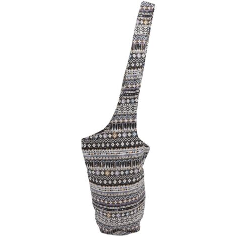 Aufbewahrungstasche für Yogamatten aus Oxford-Canvas, Schultertragetasche für Yogamatten, Fitnesszubehör für Damen, nordisches Design in Schwarz-Weiß