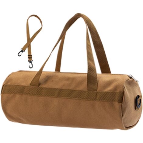 Aufbewahrungstasche für Zeltnägel – große Canvas-Tasche mit Reißverschluss und Tragegurt, leichter Outdoor-Organizer