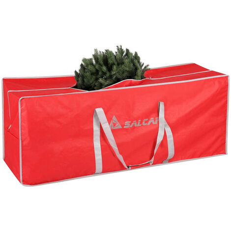 Aufbewahrungstasche Weihnachtsbaum Wasserdicht Tannenbaum 150x50x60cm, Rot