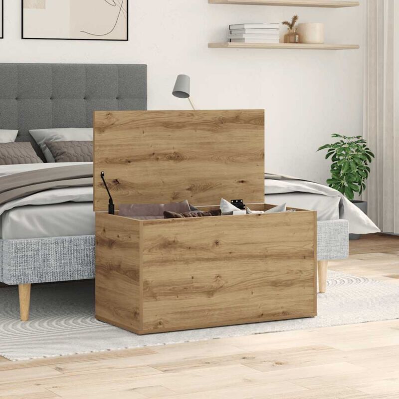 Aufbewahrungstruhe Artisan-eiche 84x42x46 Cm Holzwerkstoff - Vidaxl
