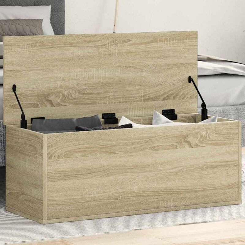 Truhe Sonoma-eiche 90x35x35 Cm Holzwerkstoff Vidaxl