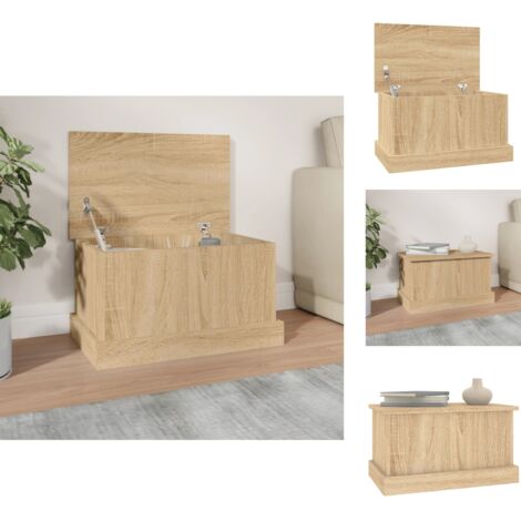 Aufbewahrungstruhen - Living Truhe Sonoma-Eiche 50x30x28 cm Holzwerkstoff