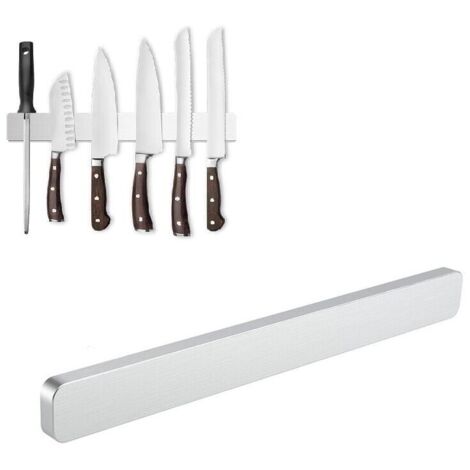 Aufbewahrungszubehör für die Küche, Magnetischer Wandmesserblock, Edelstahl-Messerschrank, 40 cm Magnetischer Messerhalter, Magnetischer Wandmesserhalter für Messer, Utensilien und