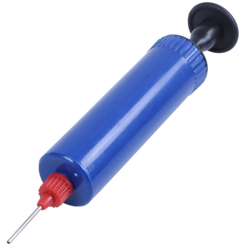 Image of Aufblasbar Ball Hand-Pumpe Luftpumpe mit Nadel Blau