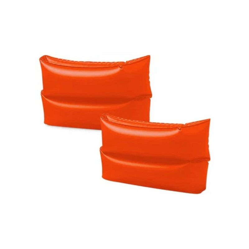 Trade Shop Traesio - Apoyabrazos Hinchable Para Niños 6-12 Años Color Liso Piscina Mar 25X17Cm 59642