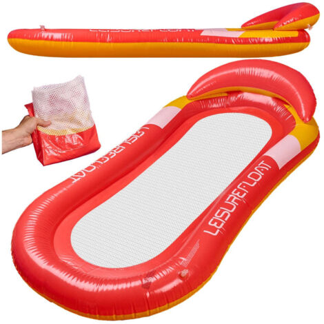 Aufblasbare matratze schwimmsessel rot