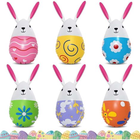 Aufblasbare Ostereier-Dekorationen, Hängende aufblasbare PVC-Ostereier, Osterdekorationen für den Außenbereich, Ostereiersuche, Hängendes aufblasbares Osterei
