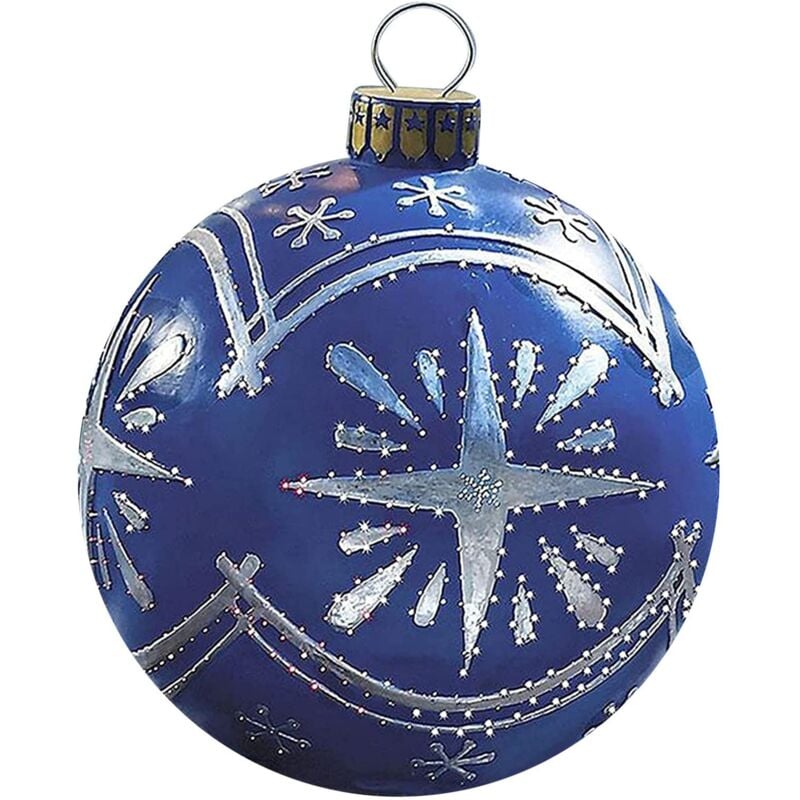 Boule de Noël Gonflable en pvc - Décoration de Noël Gonflable pour l'extérieur (11)