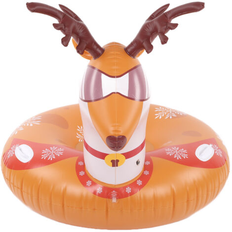 Aufblasbare runde PVC-Skirutsche, multifunktionales Weihnachtsmotiv für Schnee