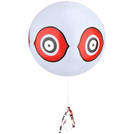 Aufblasbare Vogelscheuche mit Ballon (Weiß)
