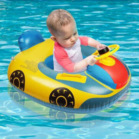 Aufblasbarer Baby-Schwimmring, aufblasbarer Baby-Schwimmring mit Baldachin, aufblasbarer Schwimmring für Kleinkinder im Alter von 6–36 Monaten