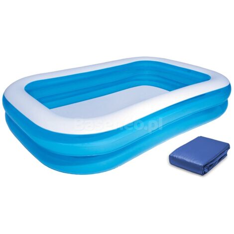 Aufblasbarer Familienpool 262 x 175 x 51 cm Bestway 54006 + Abdeckung