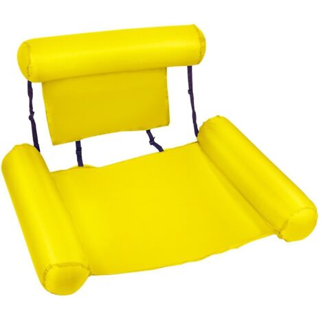 Aufblasbarer Wasserstuhl oder Poolliege – Bequemes Schwimmbett für Pool, See oder Meer, aus robustem PVC-Material