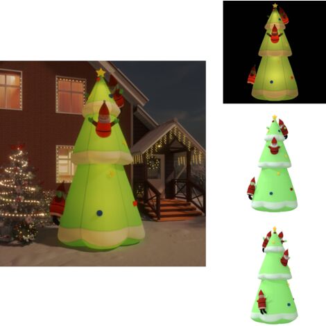 Aufblasbarer Weihnachtsbaum mit LEDs 500 cm - Weihnachtsdeko - Weihnachtsbaum - Aufblasbarer Baum - Outdoor Beleuchtung - Lichterkette