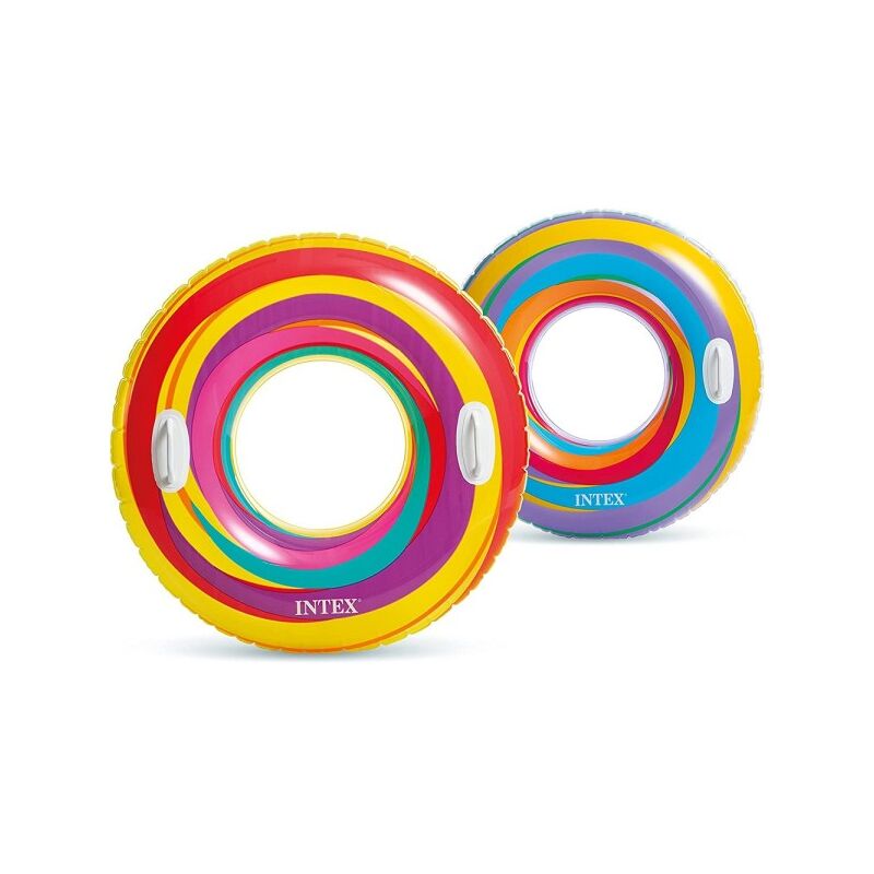 Trade Shop Traesio - Boya Salvavidas Hinchable Con Asas 91 Cm 2 Asas 9+ Años Colores Surtidos 59256