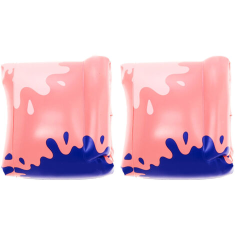 Aufblasbares PVC-Schwimmarmband für Erwachsene und Kinder – Rosa – Schwimmhilfe