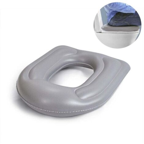Aufblasbares Toilettensitzkissen, Donut-Erhöhungskissen, höhenverstellbarer Toilettensitz, Schmerzlinderung im Steißbein