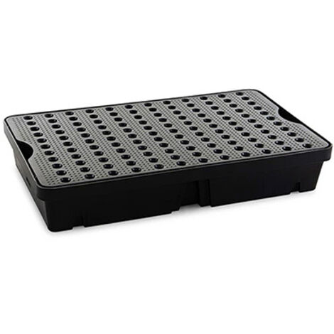 Auffangwanne 60 L - Mit Gitterrost - ST1-60-BK-BK