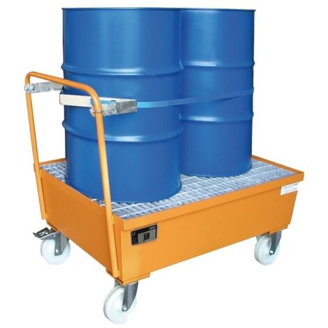 Auffangwanne Typ AW-F für 1 200-Liter Fass, Fahrbar