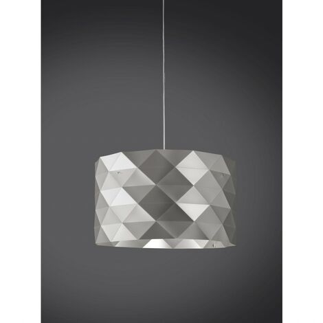 Aufhängung 5 Lichter Silber in verchromtem Metall Cm. 40 x 25 Std